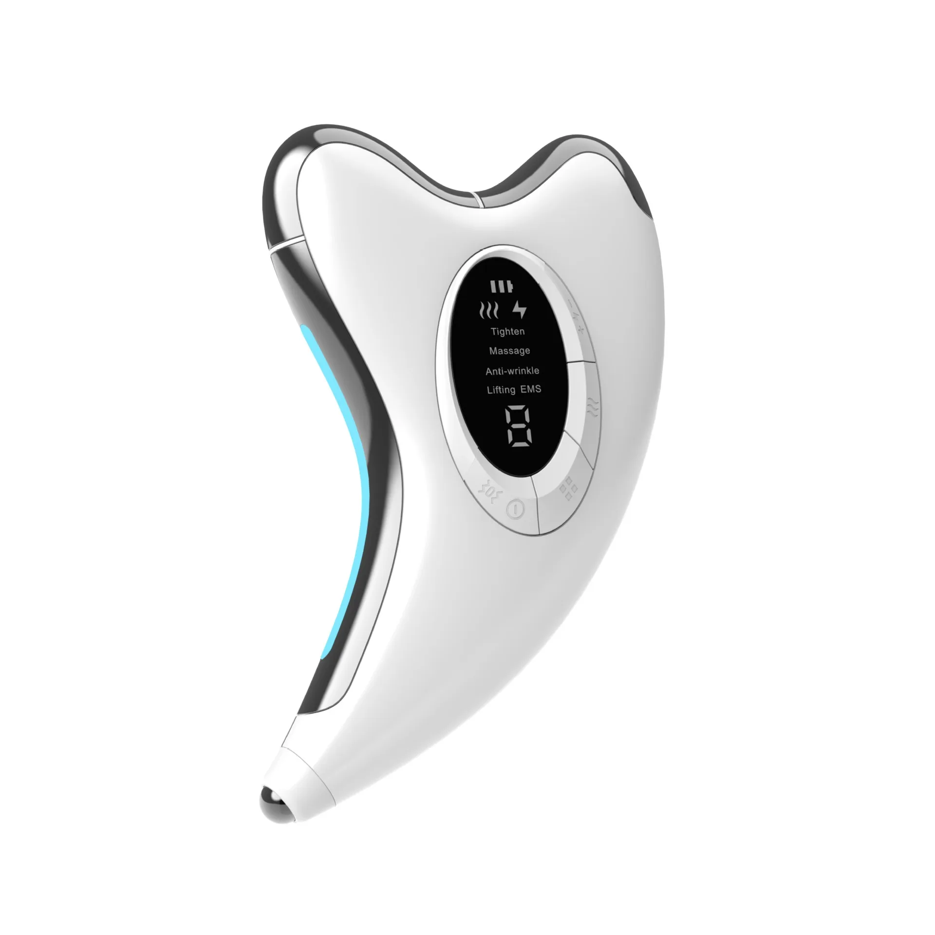 Constant Temperature Introducer Micro-current Scraping Beauty Instrument EMS Neck Beauty Instrument Facial Massager