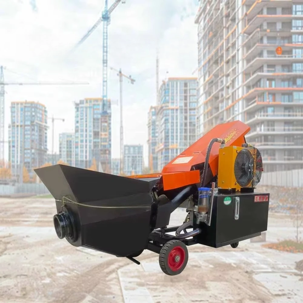 Construction Machinery Concrete Mixer Pump Concrete Spraying Cement Mortar Spray Machine view 2