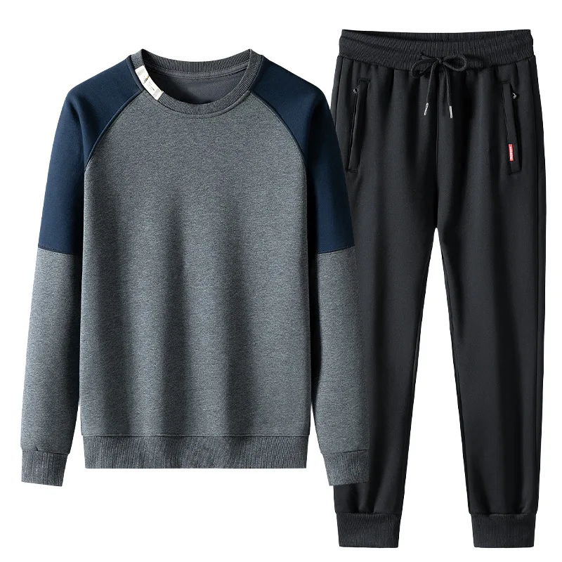 Men's Sporty Tracksuits Sweater 2026 Youth Sportswear Autumn Slim Fit Casual Jacket Two-Piece Running Sets Gym Wear Men