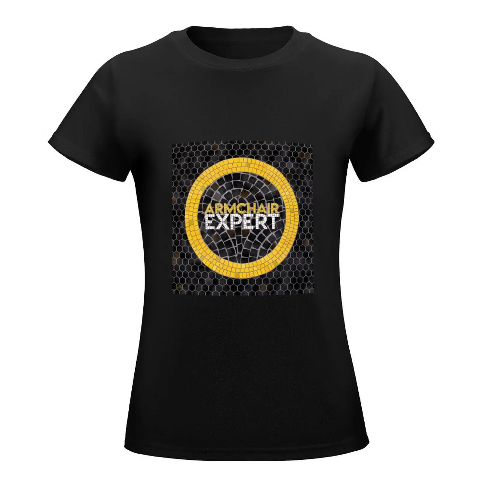 Armchair Expert Fauxsaic T-Shirt female cute tops summer top t shirts for Women loose fit