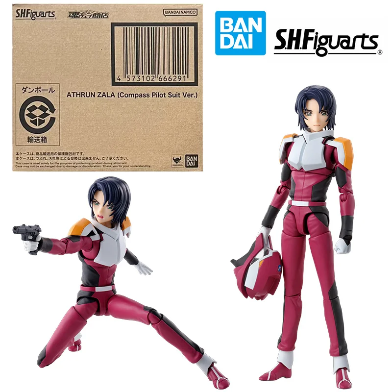 Bandai S.H.Figuarts Athrun Zala Compass Pilot Suit Gundam Seed Freedom 16Cm Original Action Figure Model Toy Gift Collection