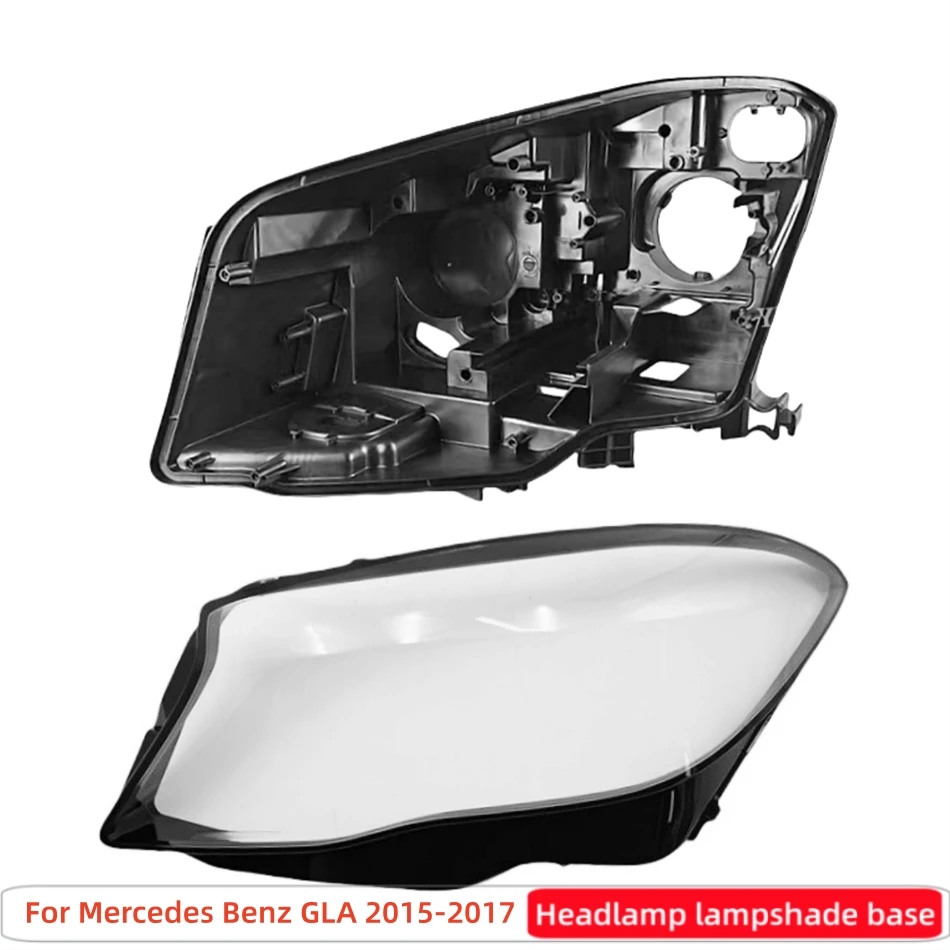 For Mercedes Benz GLA W156 GLA200 GLA220 GLA260 2015 2016 2017 Auto Accessory Car Base Head Lamp Shell Light Holder Glass Shell