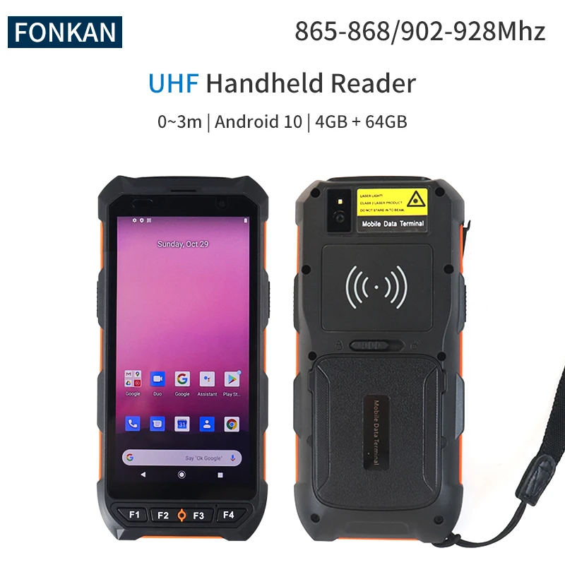 C6200 RFID UHF Handheld Reader Android 10 PDA Built-in UHF Support 1D/2D Scanner UHF RFID Reader for Retail Management