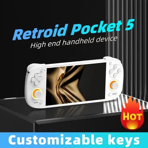 Retroid Pocket 5 SD865 pantalla Oled HD de 5,5 pulgadas Bluetooth 5,1 Android 5000mAh batería consola de juegos portátil Retro