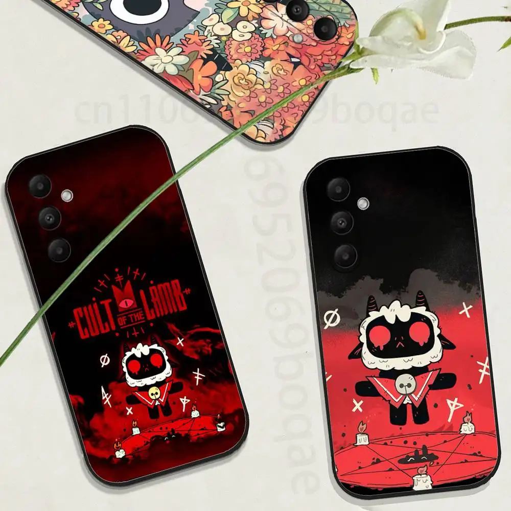 Game C-Cult Of The L-Lamb Phone Case for Samsung Galaxy A73,23,53,33,24,72,22,52,32,54,A34 Soft Cover