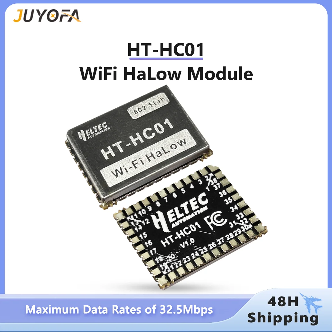 Heltec HT-HC01 WiFi HaLow Module RF Performance MM6108IQ Chip 902-928MHz 1-2km Long-range Transmission Data Transfer