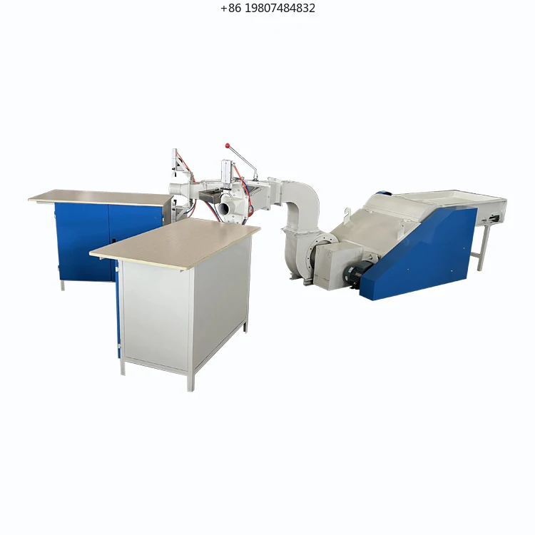 Economical Cotton Filling Fiber Blowing Pillow Machine 2 Ports High Efficiency Commercial Use