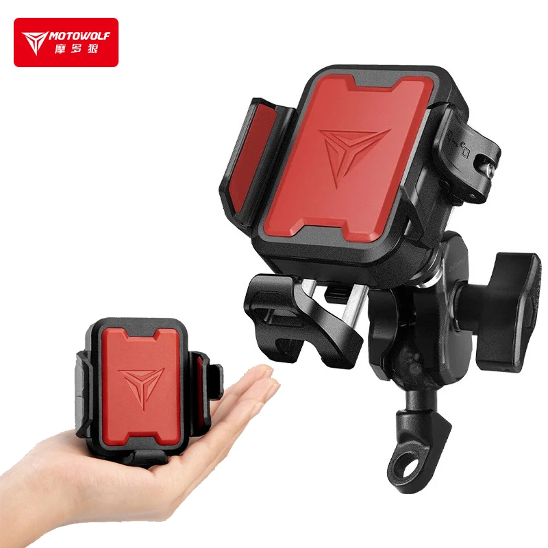 

Mini Motorcycle Phone Holder Wireless Charging Anti Vibration Anti-Theft Shockproof Bike Scooter Quick Release