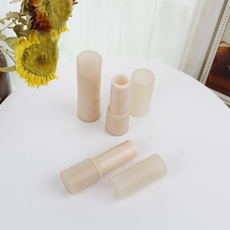 Lipstick Bottles Lip Balm Containers Lip Gloss Tubes Frosted Milk Tea Jelly Color Round Lipstick Tubes