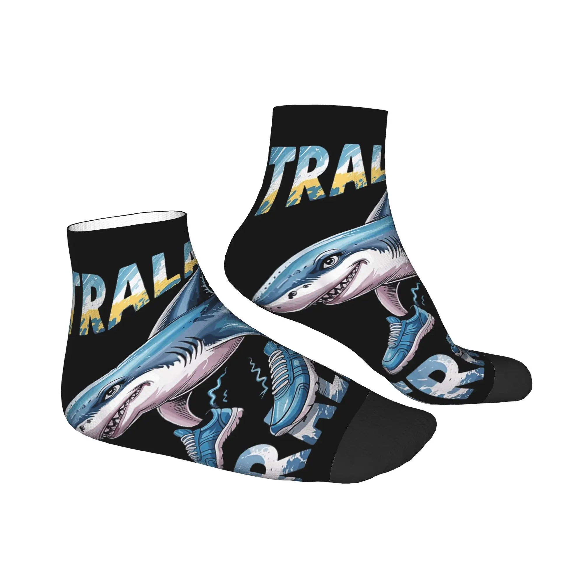 الكبار الرجال الجوارب غير رسمية Tralalero Tralala الإيطالية الدماغ Rot الإيطالية Brainrot ميمي عدم الانزلاق الراحة لينة جورب الصيف في الهواء الطلق جورب