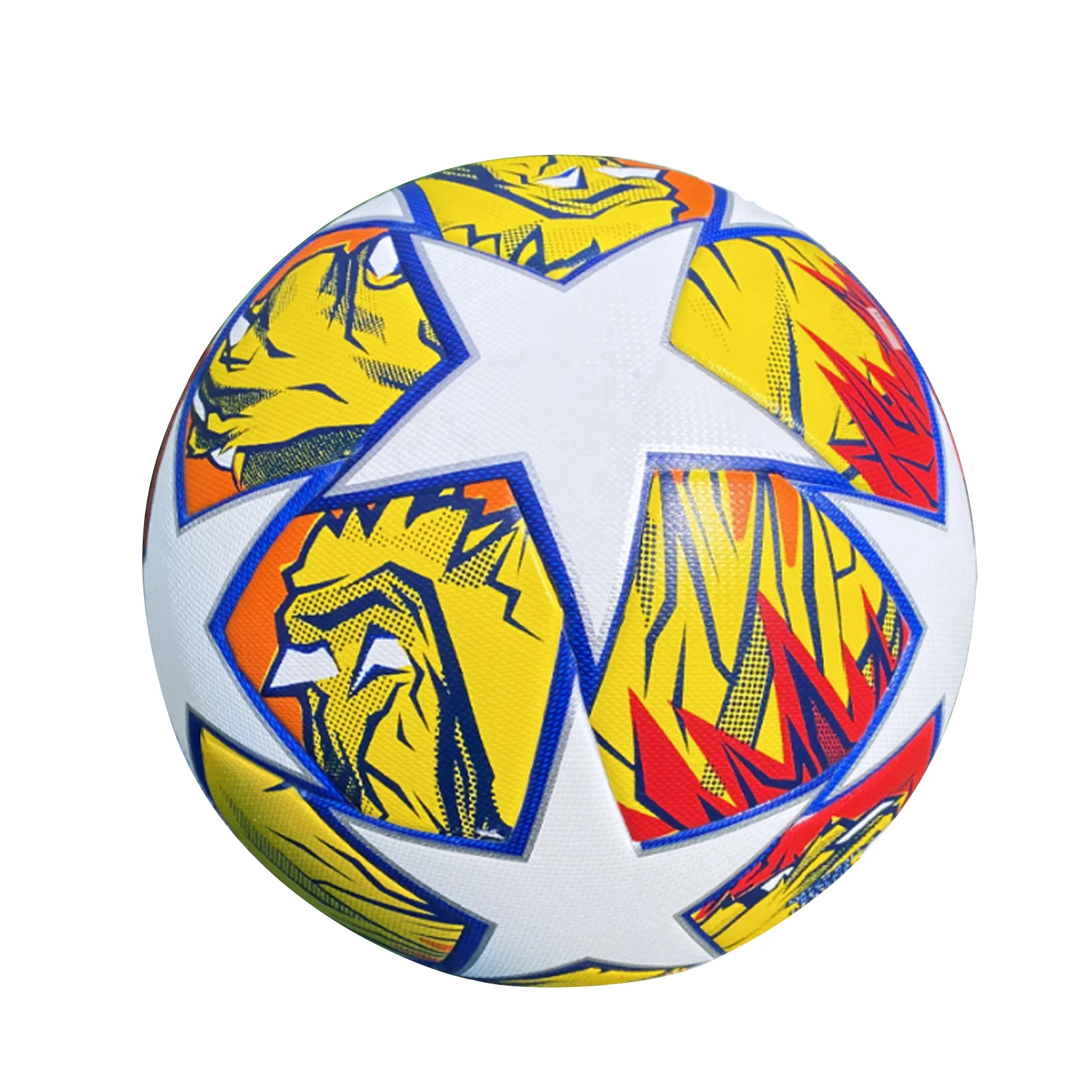 手作り合成皮革サッカーボール,耐久性,キック,アウトドアスポーツ,トレーニングゲーム,サッカー,クラシックサイズ5, 1個