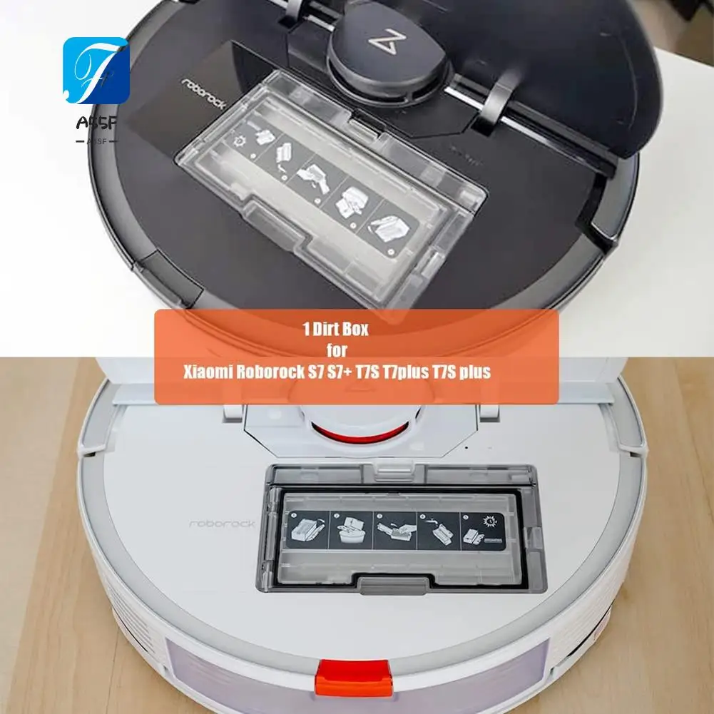 A55F-Dust Bin Box Replacement For Xiaomi Roborock S7 S7+ T7S T7plus T7splus Vacuum Cleaner Dirt Box