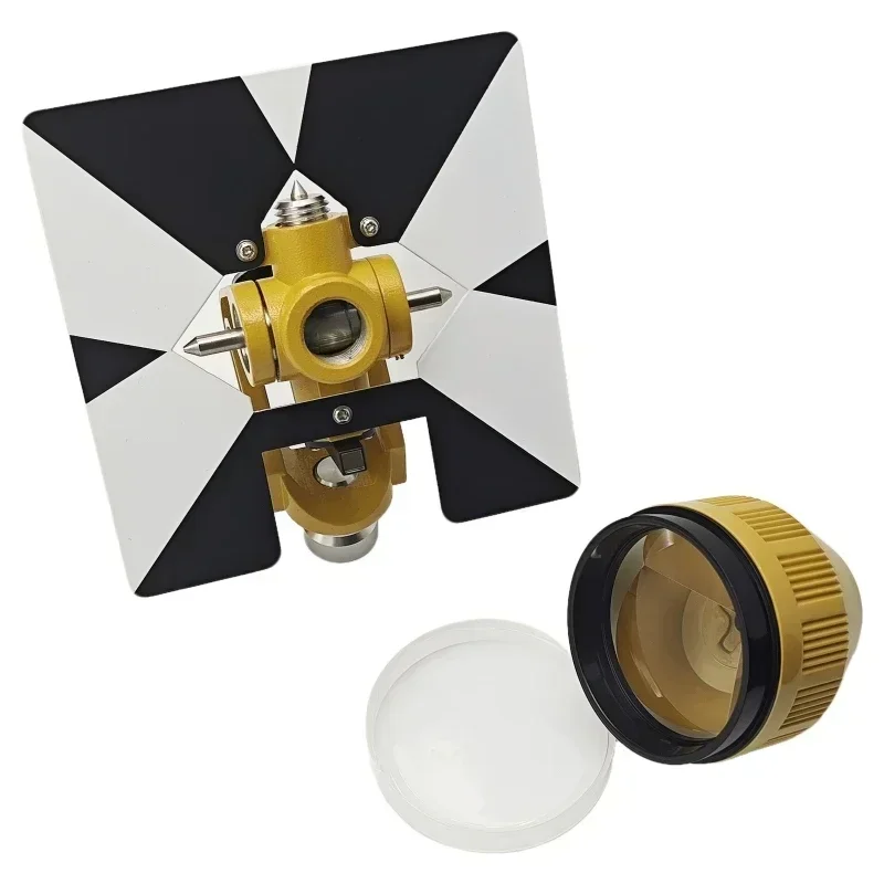 Single Prism for Top-Con Total Stations Surveying Constant 0mm 5/8x11 Thread Prism Holder Target Soft Bag All Metal