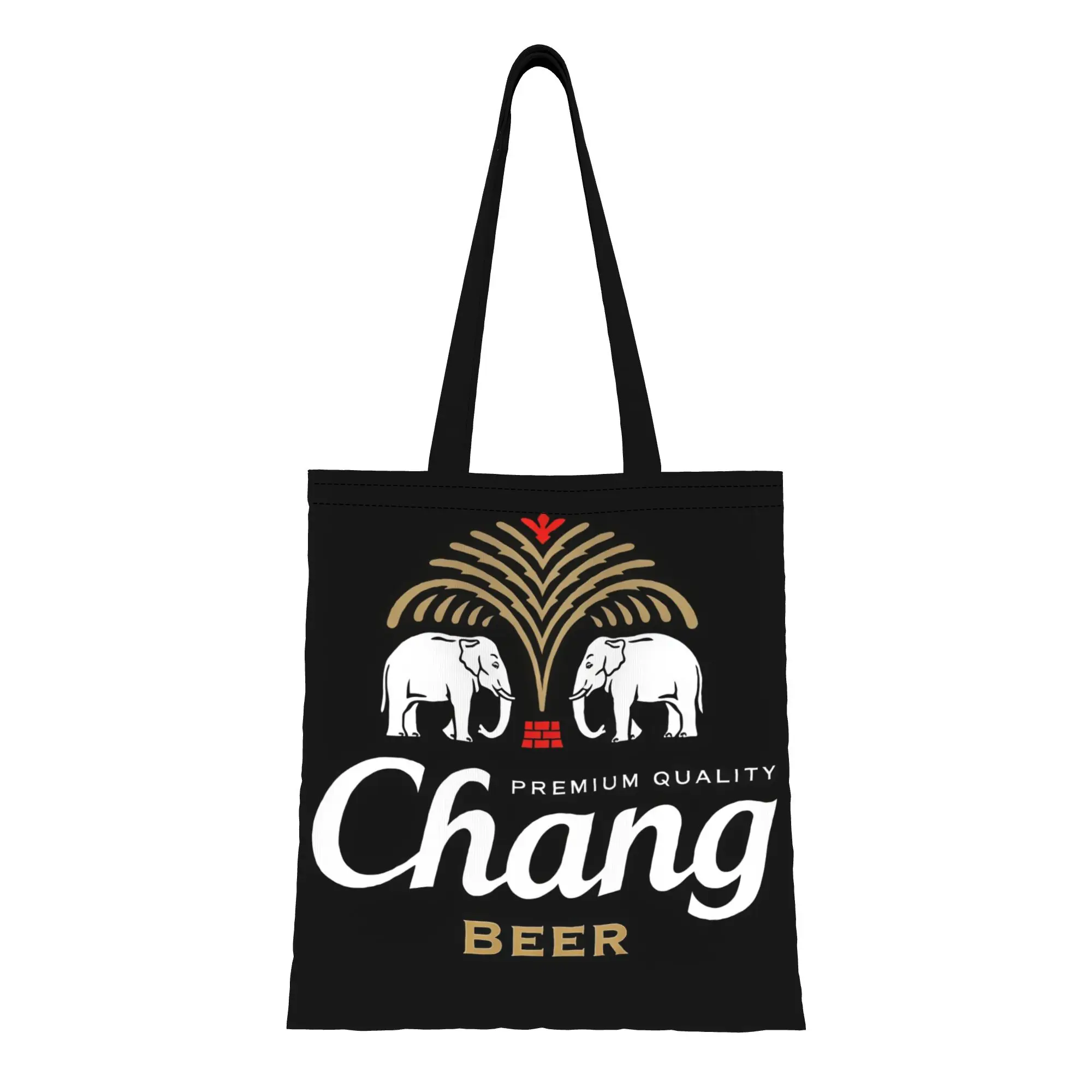 

Сумка-тоут CChang CChang из высококачественного холста с логотипом слона, идеально подходит для шопинга, путешествий, активного отдыха, прочная сумка через плечо