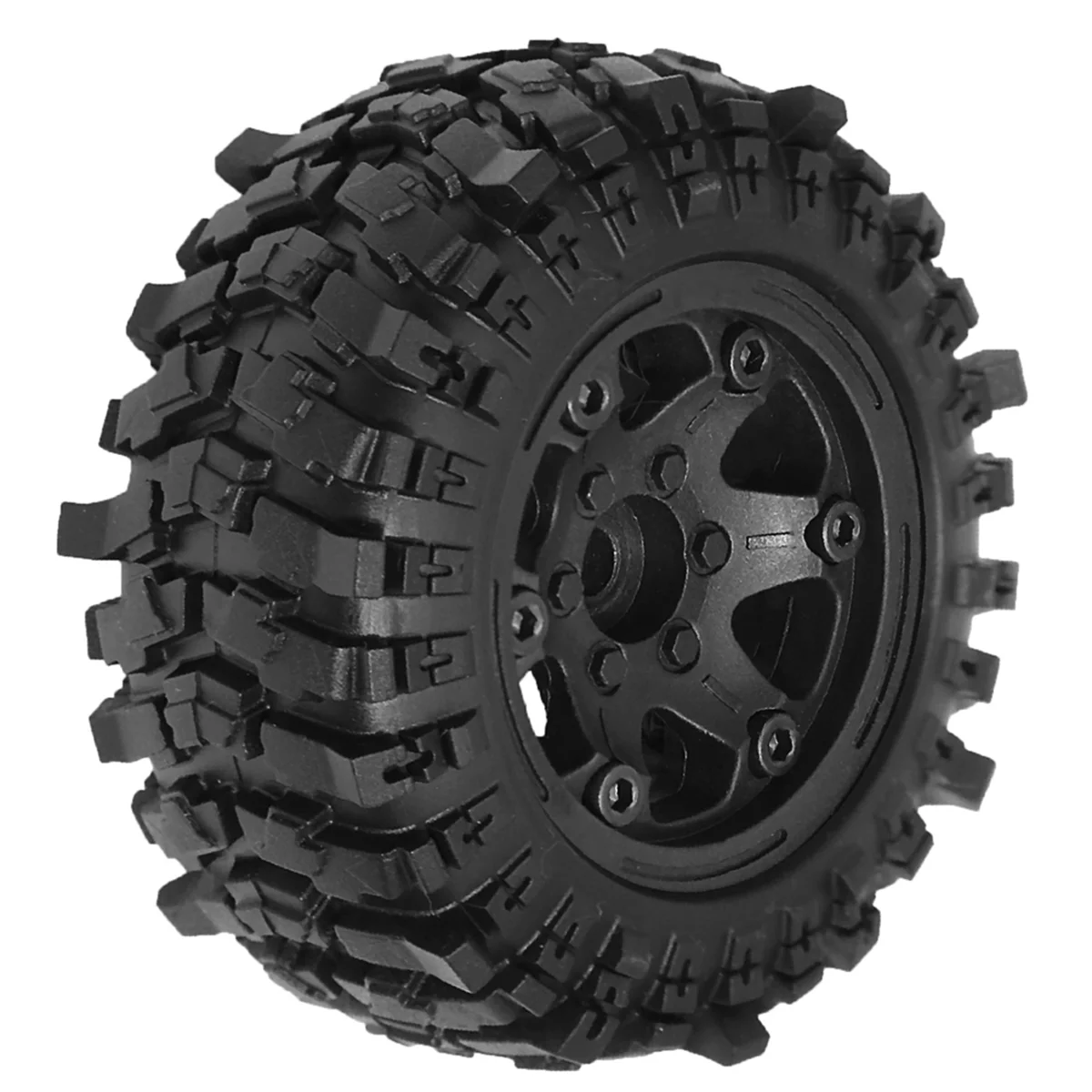 AT59 4 قطعة 88 مللي متر 1.9In Beadlock عجلة ريم ومجموعة الإطارات المطاطية الناعمة ل 1/10 RC الزاحف سيارة محوري SCX10 برو كابرا Traxxas TRX4 ، A #5