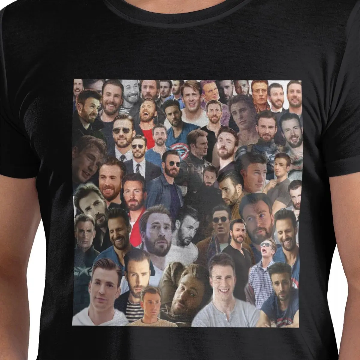 

Chris Evans 100% Cotton T-Shirt Men'sFunny T Shirts Men O-Neck Short Sleeve S-6XL