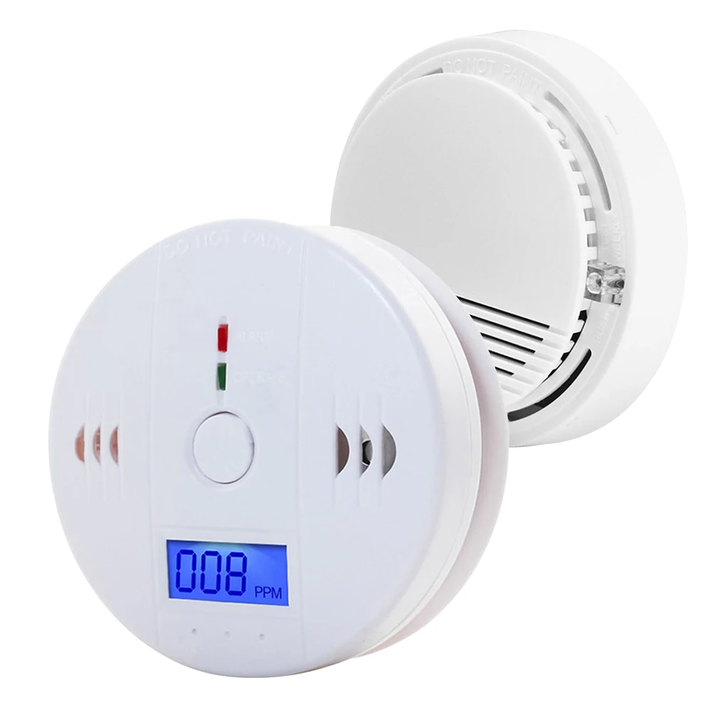 1Pc CO Sensor Carbon Monoxide Detector Alarm 85dB Siren Sound Independent CO Poisoning Warning Alarm Detector CO Meter