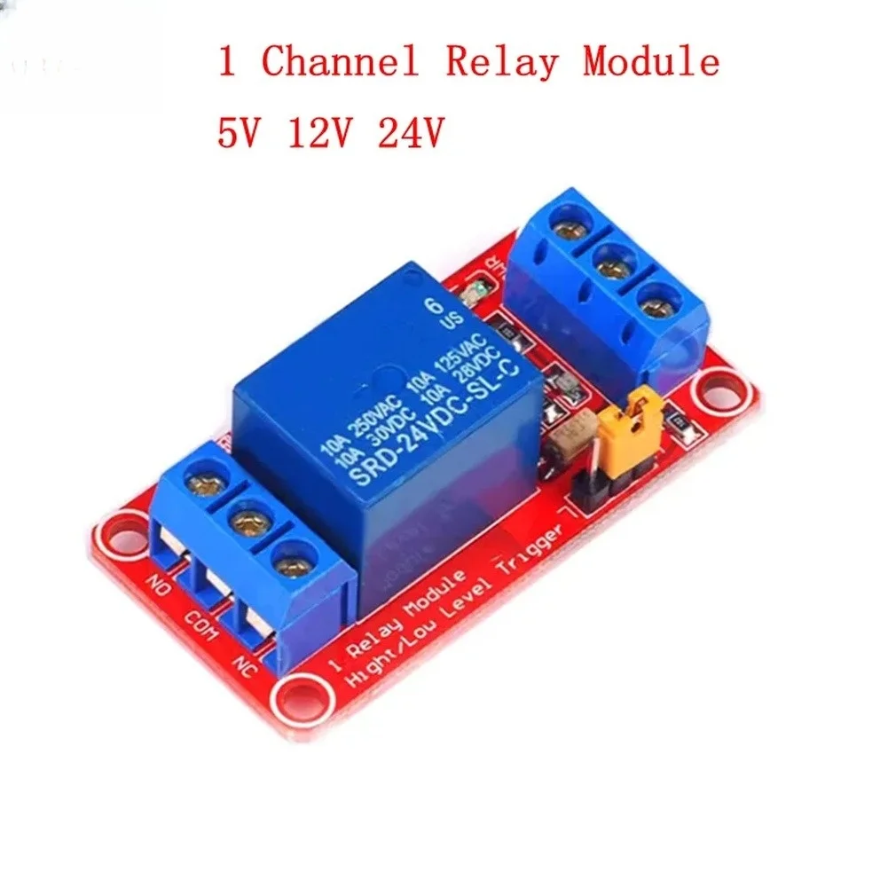 For Industrial Automation As Shown 1-CH Relay Module 5V 12V 24V Relay Module Relay Module Selectable Operating Voltage