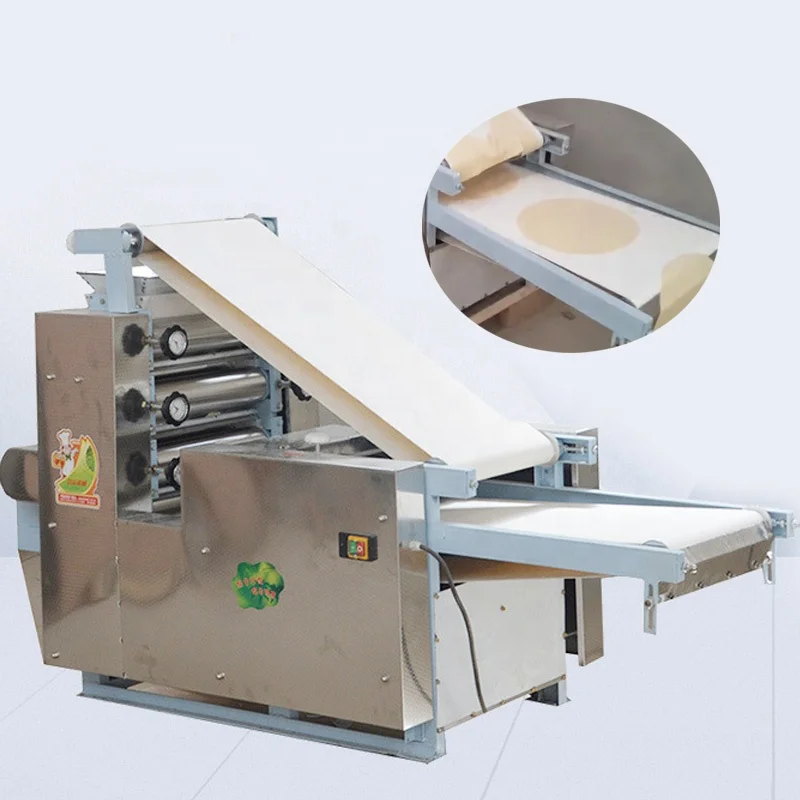 Dough pressing machine dough sheeter to do thin round flat breadpita bread diameter 20cm 25cm large flat bread