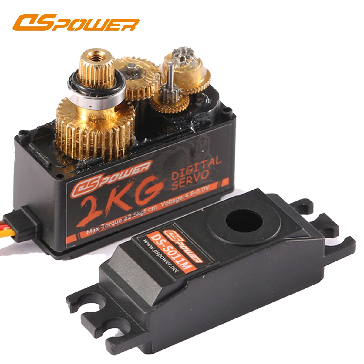 DSPOWER 2KG デジタルメタル/プラスチックギアサーボ 4.8~6.0V モーター 1/12 1/14 RCカー クローラー MN128 ヘリコプター ドローン ボート おもちゃパーツ用