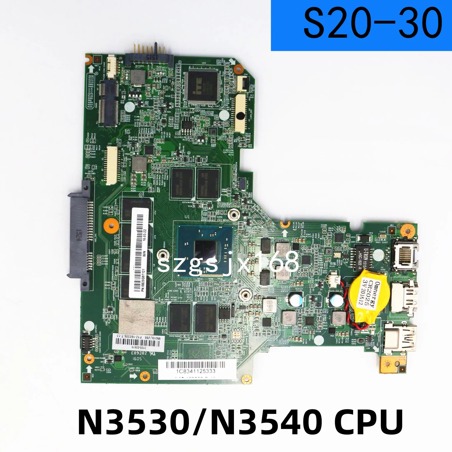 Para lenovo S20-30 computador portátil placa-mãe n2930u/n2940u 4gbram,, n3530/n3540u 8 gramas de teste abrangente