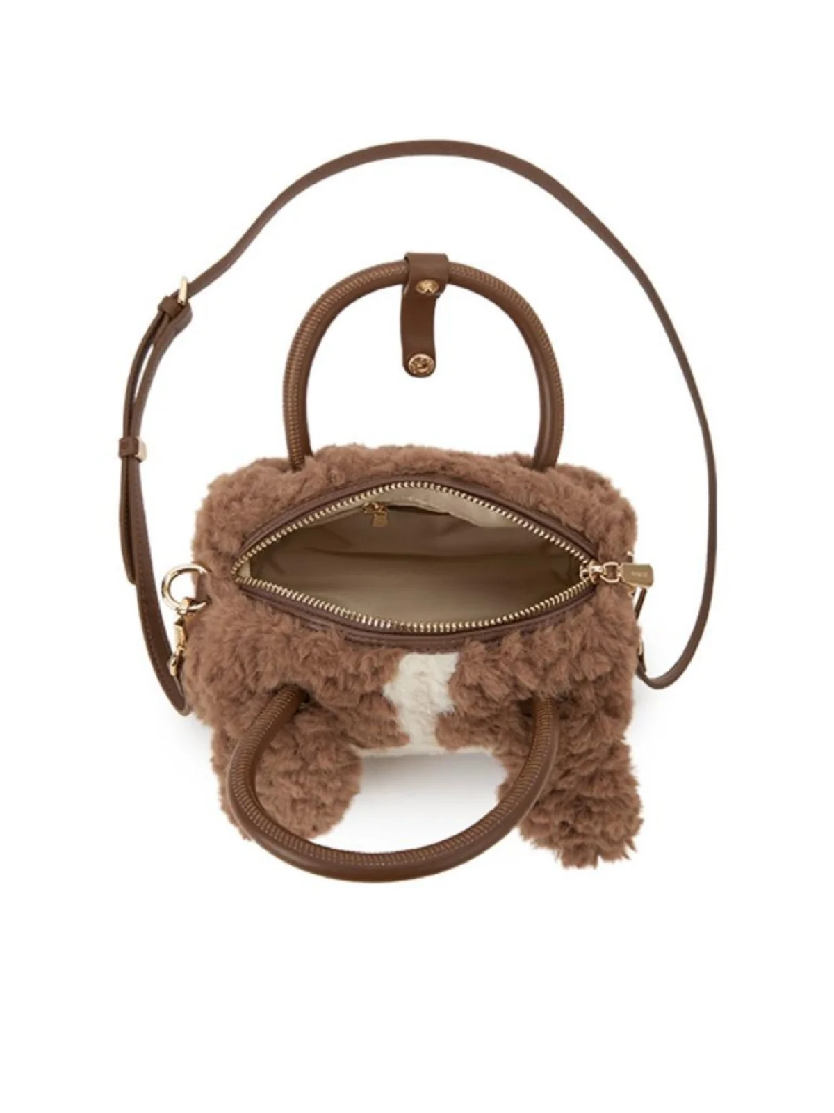 Original Winter 2025 Ladies Handbag Crossbody Bag Cute Cartoon  Dog Design Versatile Shoulder Bag Modern Neutral Style