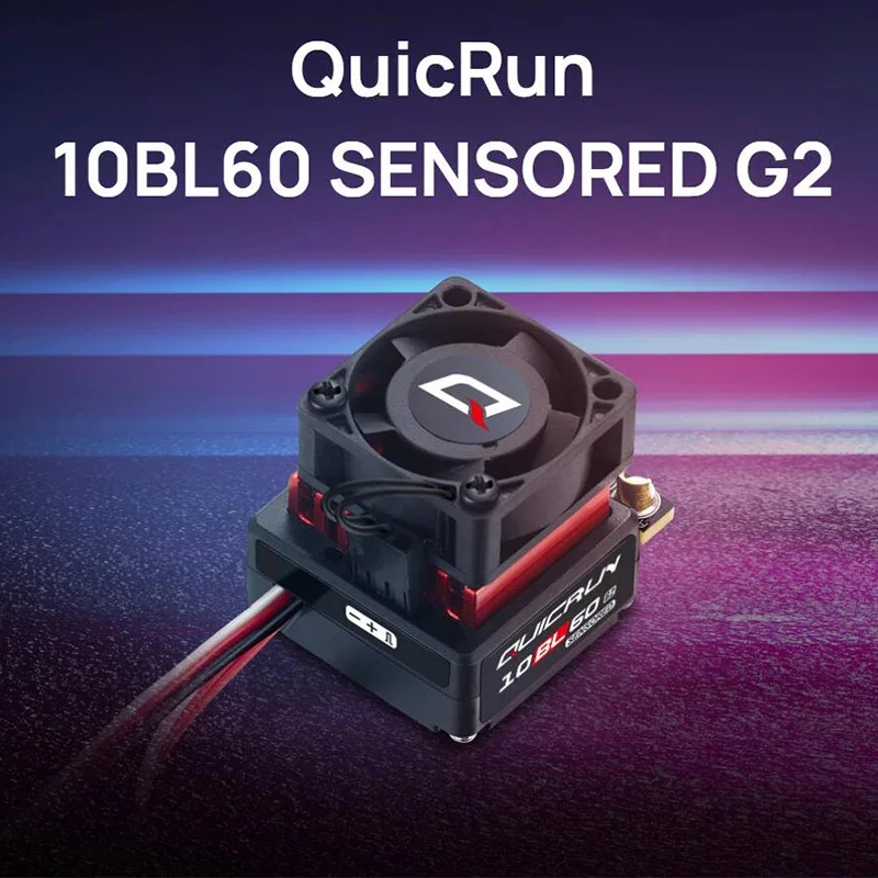 

Hobbywing QuicRun 10BL60 SENSORED G2 Brushless ESC for 1/10-1/14 RC Car