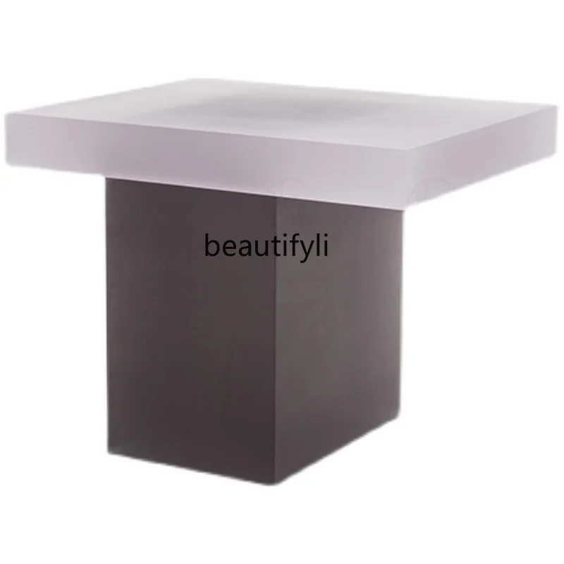 

LBX Nordic Acrylic Shoes Changing Stool Dressing Stool Light Luxury Living Room Creative Small Stool