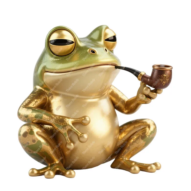 Three Ratels CD335 Smoking pipe frog cartoon animal wall sticker for home decoration funny car sticker