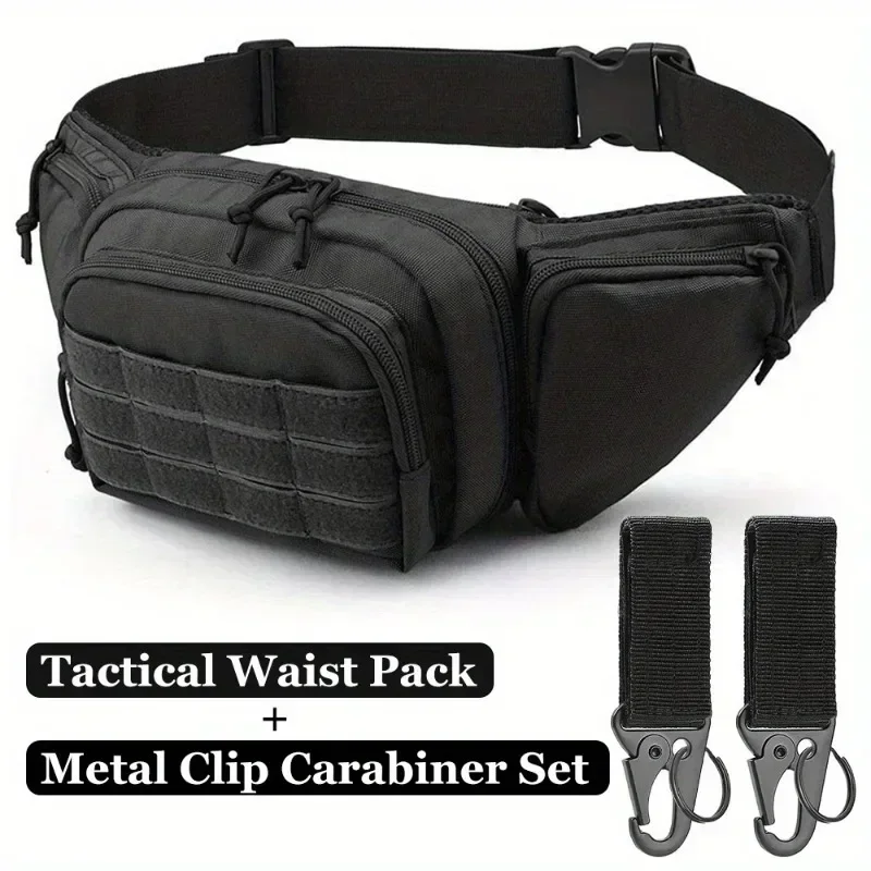 Outdoor Multifunctional Tools Tactical Tools Fanny Pack Tactical Nylon Webbed Mountaineering Buckle Keychain Sports Tactical Bag