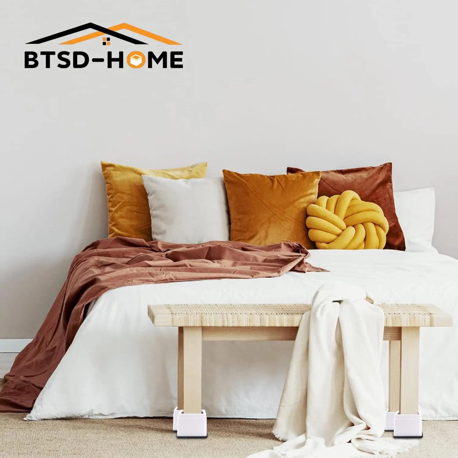 Heavy Duty móveis empilháveis Risers, cama Risers para sofás mesa sofá e cadeira, branco, 3 in ou 6 in, 8 Pack