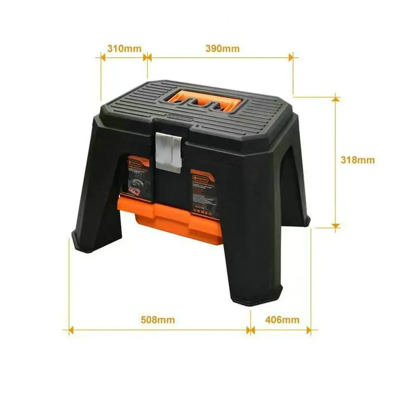 

PP material multi-function auto repair tool storage box Portable car storage box Outdoor portable stool Car wash storage stool