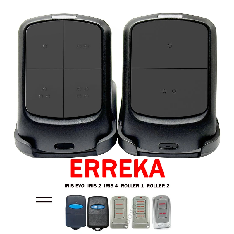 

ERREKA Garage Door Remote Duplicator 433MHv ERREKA IRIS EVO IRIS 4 IRIS 2 ROLLER 1 ROLLER 2 Handheld Transmitter