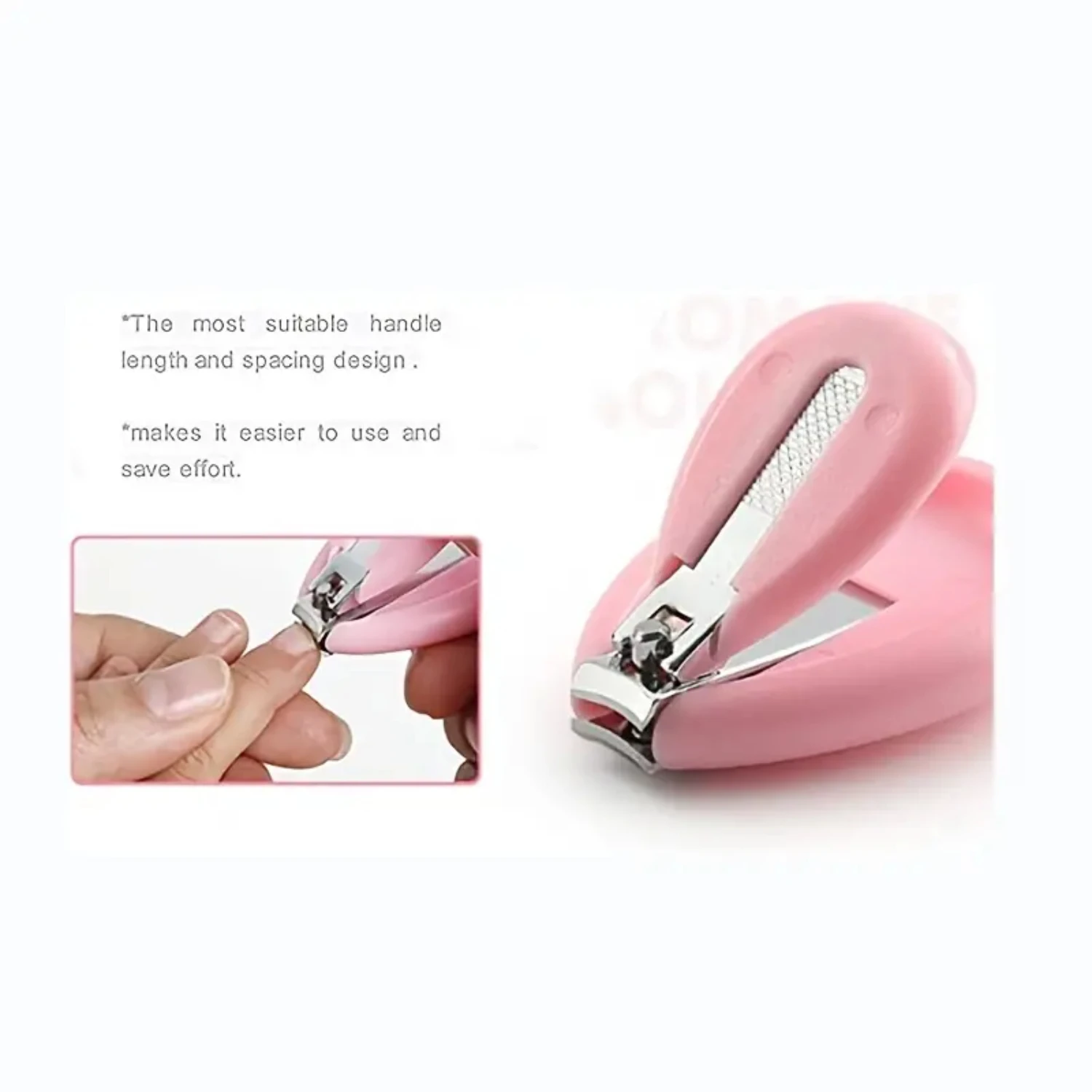 Zarte und präzise Kinder-Baby-Maniküre-Nagelknipserschere mit weichem Griff – kleine Größe 2 x 1,3 Zoll/5,2 x 3,2 cm – sanftes Trimmen