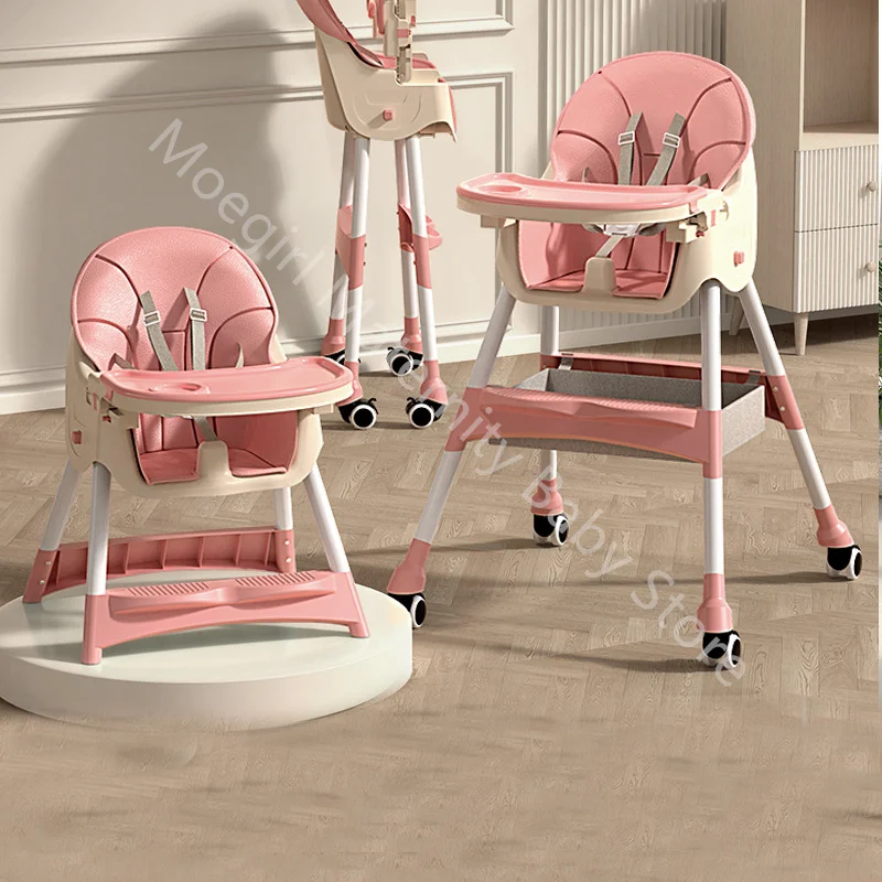 Children's dining chair / baby eating foldable seat / baby multifunctional lift home learning to sit dining table chair