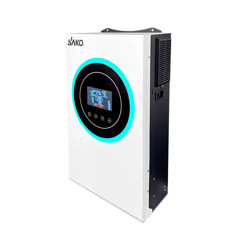 SAKO Sunon V 6,2KVA 6200W 48V Hybrid-Solarwechselrichter, 120A MPPT, 60-450V PV-Eingang, Batterielos, Doppelausgang, BMS, Reine Sinuswelle – Detail 7