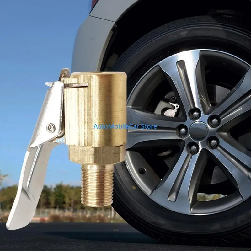 

G8TE Air Chucks Heavy Duty Closed Straight Lock-On Tire Inflator Chuck with Clip