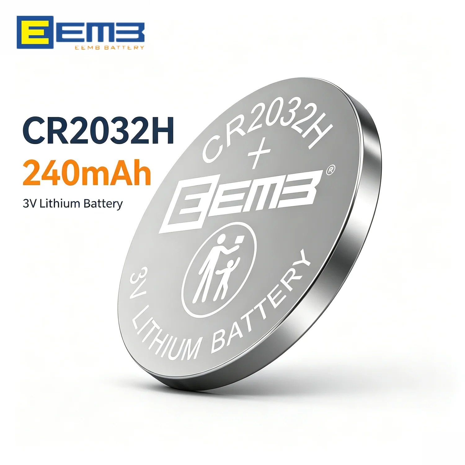 240mAh CR2032 High Capacity Non-Rechargeable Lithium Battery for Car Key Remote Control Memory Backup ,Free Shipping