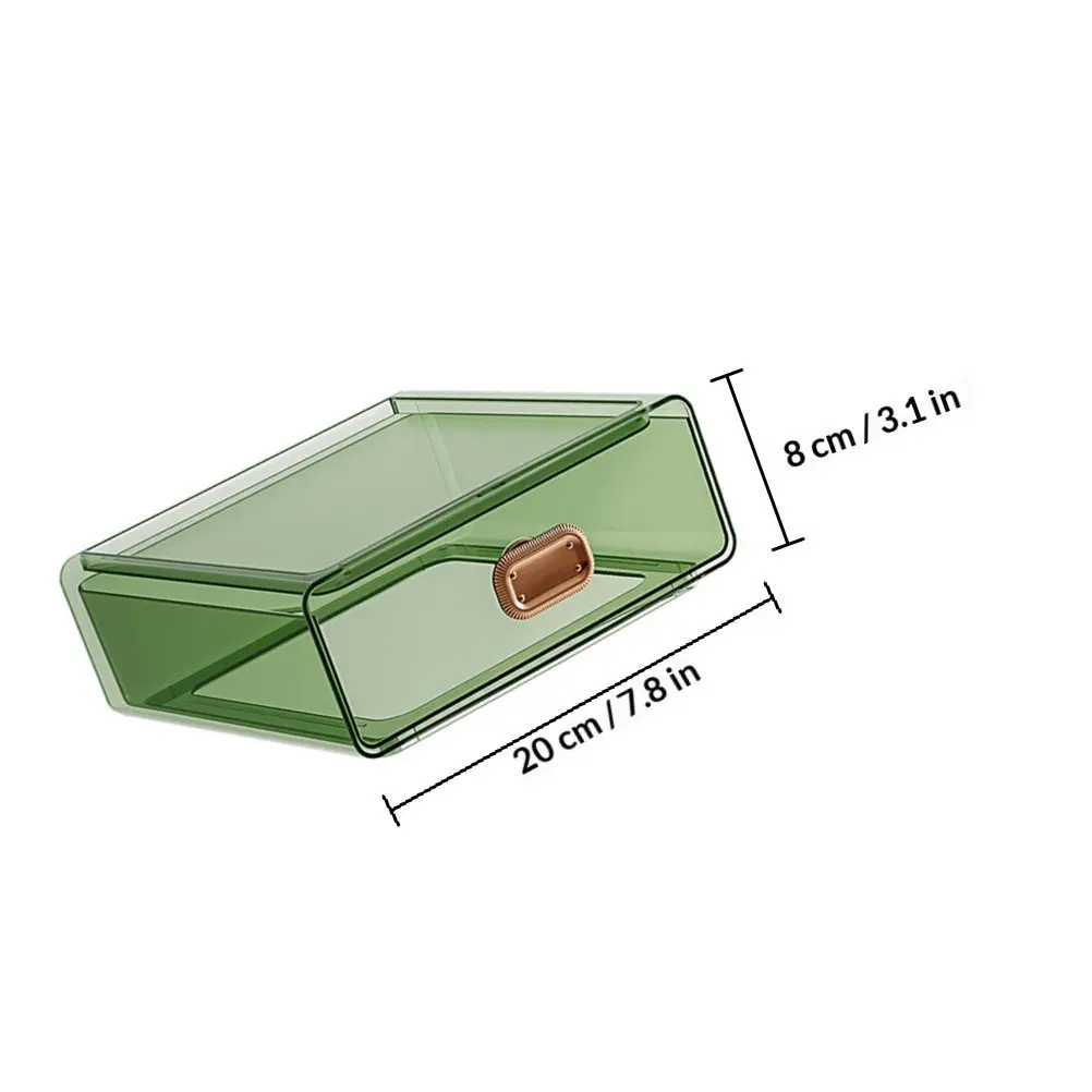 Multifunctional Drawer Type Transparent Storage Case for Lipstick Earrings Necklaces Lotion Skincare Cosmetics Desktop Desk