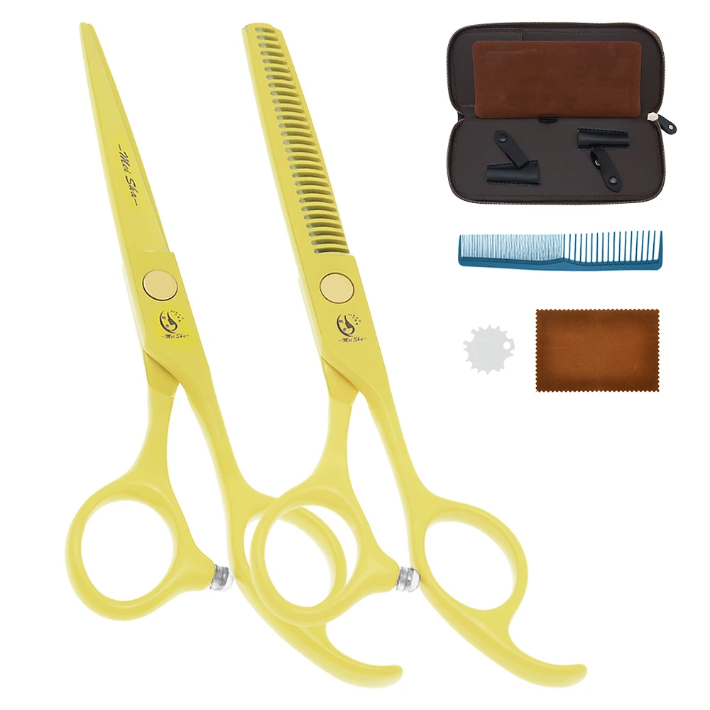 5.5 Inch Professional Hair Salon Scissors Set Comb Barber Cutting Thinning Shear Sharp Edge Hairdressing Styling Scissors A0072A