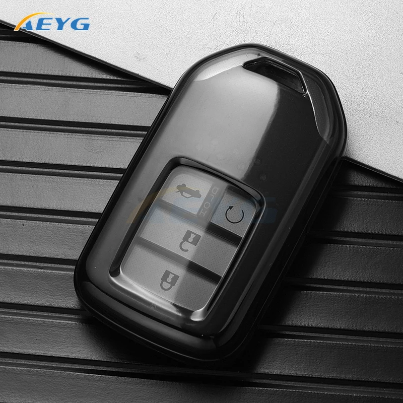 TPU Car Key Case Cover Shell Fob per Honda Civic Accord Venzel Odyssey Fit City Jazz HRV CRV XRV smart keyless accessori