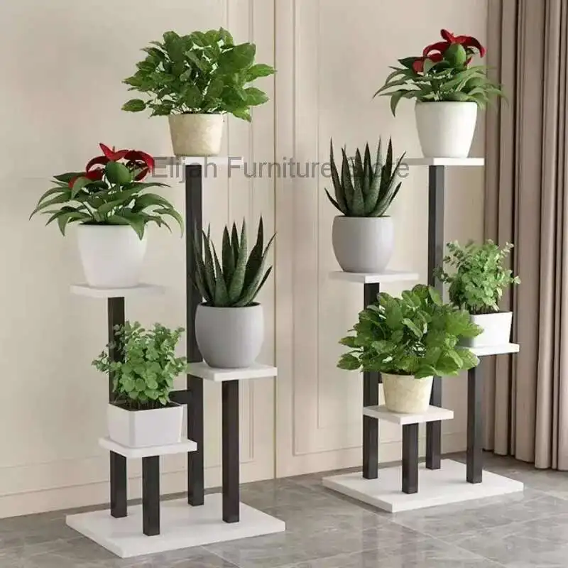 

Fashion Aesthetics Flower Shelf Designer Decoration Living Room Balcony Shelf Flower Pot Minimalist Modern Muebles Furniture