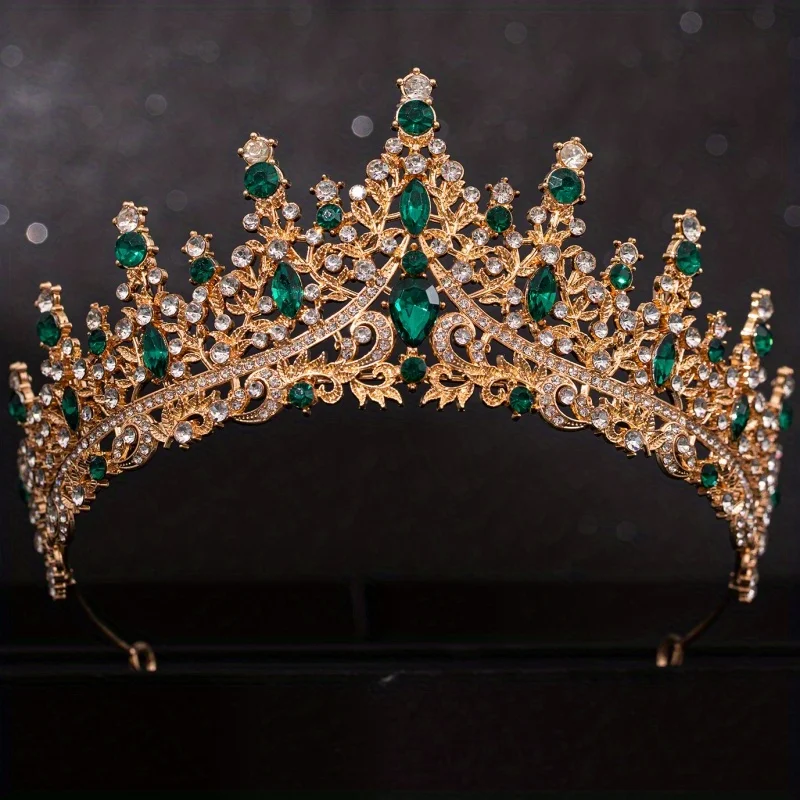 Baroque Crystal Tiaras And Crowns For Women Bride Rhinestone Prom Diadem Bridal Wedding Hair Accessories Jewelry Crown Tiara image 5