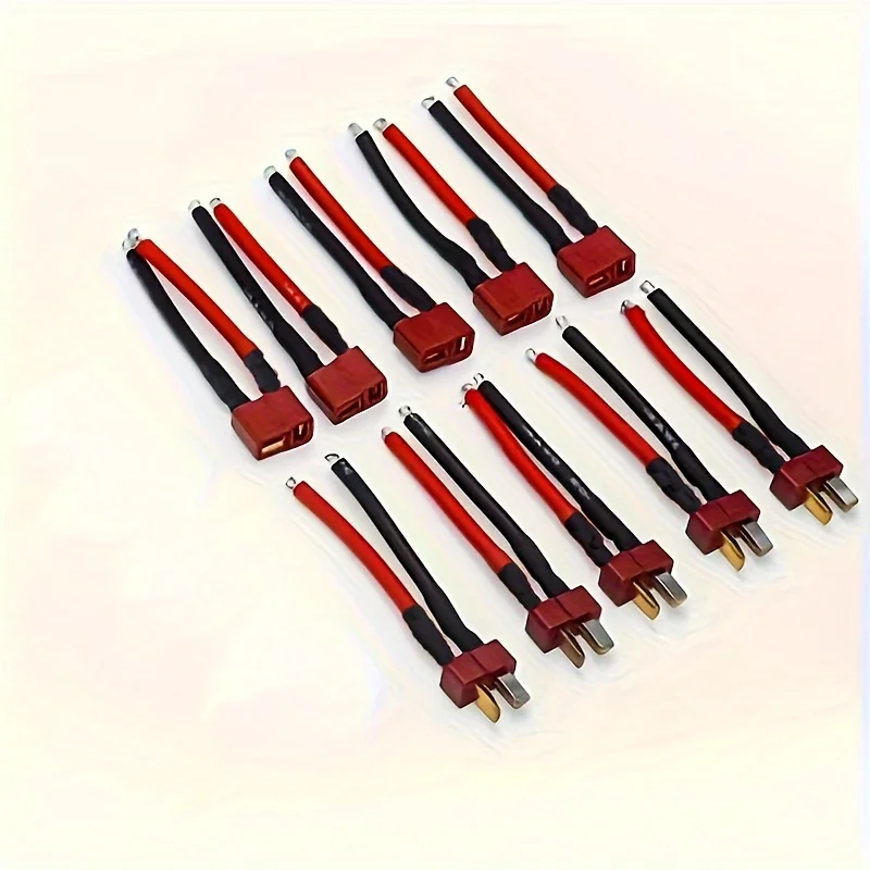 Premium Deans T Plug Connectors 3 Pairs - Female And Male with 16AWG Silicon Wire for RC Car Lipo Battery Cables Drones