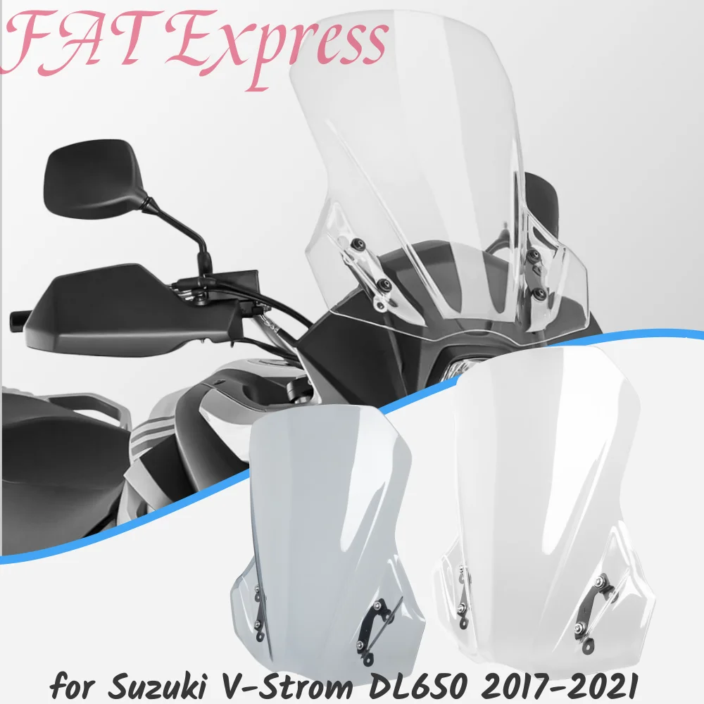 

2018 2019 Vstorm DL650 Windscreen Windshield for Suzuki V-Strom DL 650 2017-2023 Motorcycle Wind Screen Shield Deflector Fairing