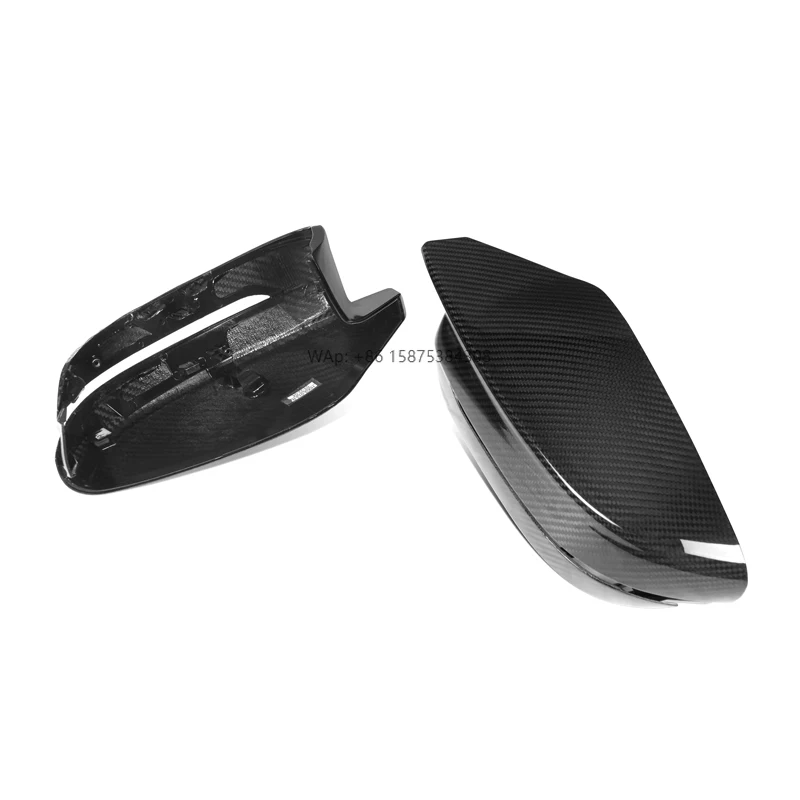 100% Pure Carbon Fiber Replacement Side Mirror Cover for G80 G82 M3 M4 2020+ G87 M2 Coupe 2023+ LHD Rearview Mirror Cover