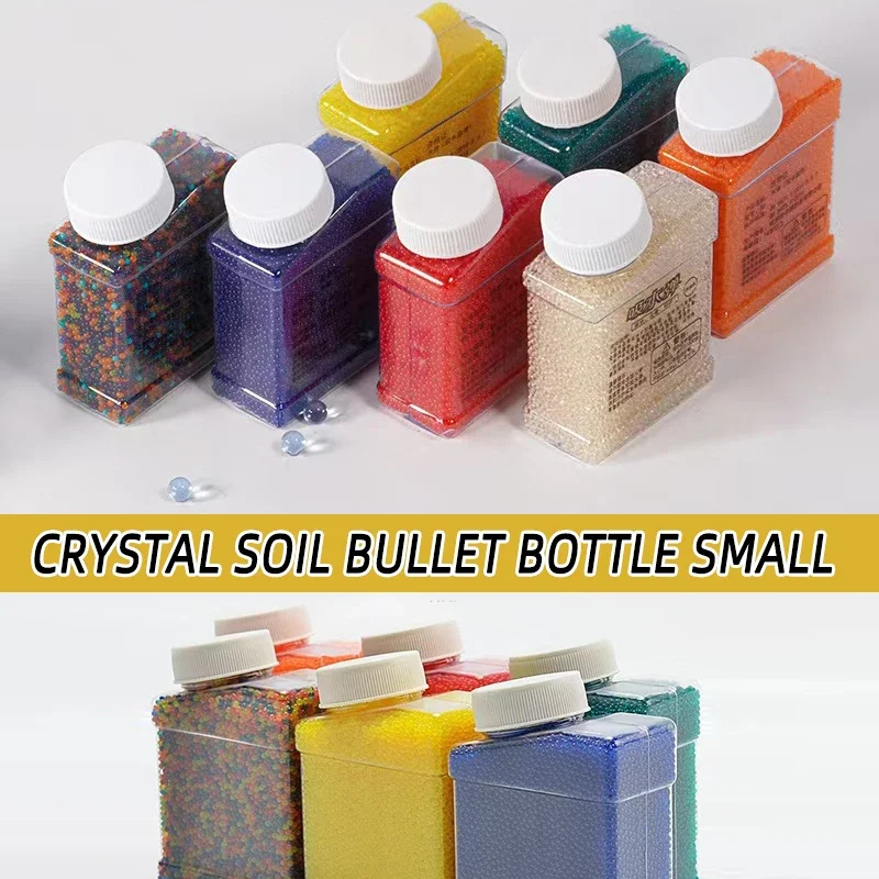 FCrystal التربة رصاصة زجاجة صغيرة مربعة زجاجة كريستال رصاصة 7-8 مللي متر ماصة حبة تحميل فقاعة حبة