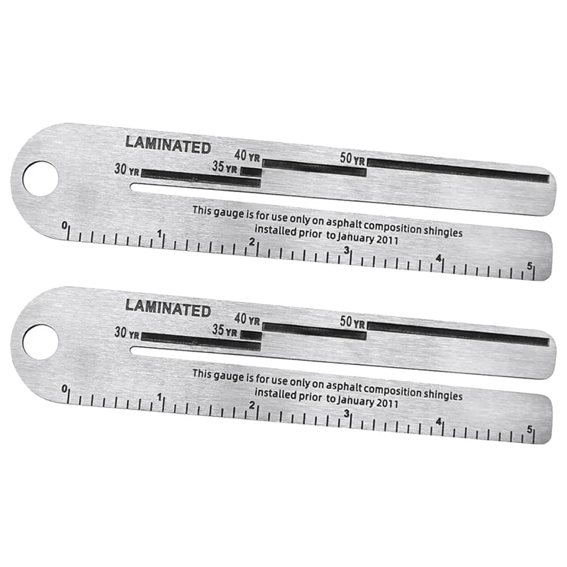 2Pcs 4/09 Shingle Gauge,Measuring Tool For Roof Shingle,Roof Pitch Gauge,Equipment For Measuring Thickness Of Roof Tiles Durable