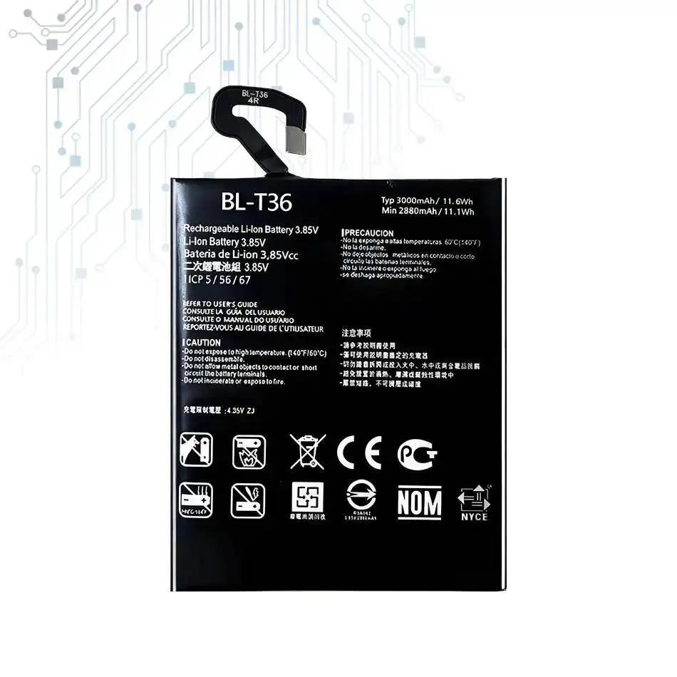 3000 мАч надежный аккумулятор мобильного телефона для LG K30 X410TK BL-T36 высокой емкости