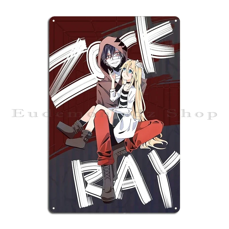 Rachel Gardner Angels Of Death Artwork For Otaku Metal Plaque Poster Printed Plaques Wall Decor Pub Plates Tin Sign Poster